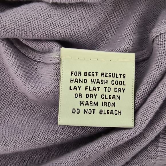 Peter Millar Crown Soft Sweater Men's Size L Purple Cotton Silk V-Neck Golf - Picture 5 of 12